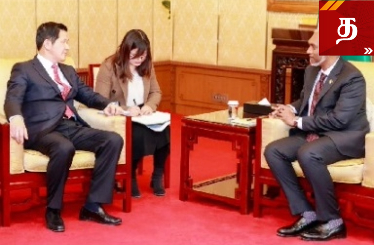 Chairman of China’s MCC Group meets Maldivian President Mohamed Muizzu